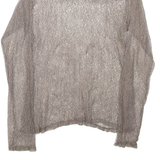 Womens Top Grey Long Sleeve L