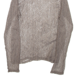 Womens Top Grey Long Sleeve L