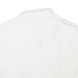 Womens Blouse White V-Neck M
