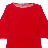 Womens Top Red 3/4 Sleeve S
