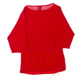 Womens Top Red 3/4 Sleeve S