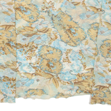 ELEMENTS Womens Printed Top Blue V-Neck Long Sleeve Floral L