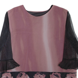 Womens Printed Top Pink 3/4 Sleeve Floral XL