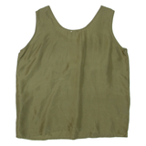 Womens Top Green Sleeveless L
