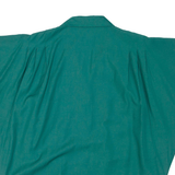 LINEA V Womens Blouse Green Collared L