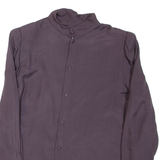 Womens Blouse Purple High Neck Long Sleeve L