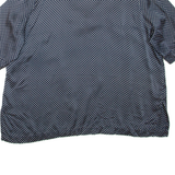 Womens Printed Top Blue V-Neck Spotted 3XL