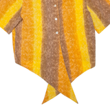 VERSE Womens Printed Shirt Orange Collared Striped L