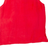 CARTY COLLECTION Womens Vest Red Sleeveless L