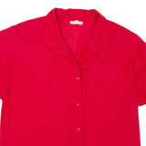 COSMOS Womens Shirt Red Collared XL