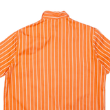 Womens Printed Shirt Orange Collared Striped S