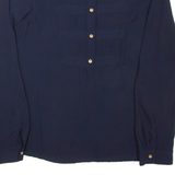 BANANA REPUBLIC Womens Blouse Blue Long Sleeve S