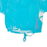 Womens Printed Blouse Blue V-Neck L