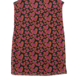 Heart Print Womens Camisole Vest Pink Sleeveless XS