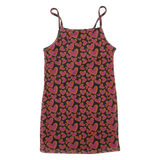 Heart Print Womens Camisole Vest Pink Sleeveless XS