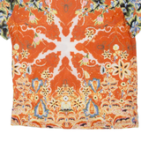 MARGITTES Womens Printed Top Orange Crazy Pattern L