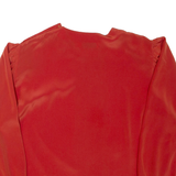 JULIETTA Womens Blouse Orange Long Sleeve L