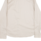 ALL SAINTS Mens Plain Shirt Beige Long Sleeve S