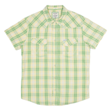 WRANGLER Slim Mens Shirt Green Check 2XL