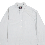 LEVI'S Mens Shirt Grey Striped Long Sleeve M