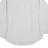 LEVI'S Mens Shirt Grey Striped Long Sleeve M