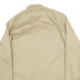 DICKIES Mens Worker Shirt Brown Long Sleeve L