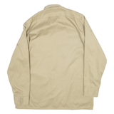 DICKIES Mens Worker Shirt Brown Long Sleeve L