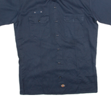 DICKIES Mens Worker Shirt Blue L