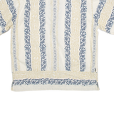 Mens Shirt Cream Floral 2XL