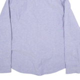 TOMMY JEANS Slim Fit Mens Plain Shirt Purple Long Sleeve 2XL