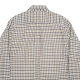 TOMMY HILFIGER Mens Shirt Brown Check Long Sleeve L