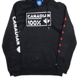 ADIDAS Mens Black Hoodie S