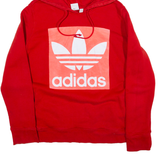 ADIDAS Womens Red Hoodie UK 14