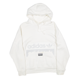 ADIDAS Womens White Hoodie S
