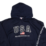 USA Womens Blue Hoodie USA L