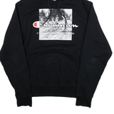 CHAMPION Womens Black Hoodie S