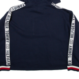 TOMMY HILFIGER Womens Blue Hoodie L