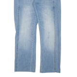 DESIGUAL Womens Jeans Blue Regular Straight Stone Wash W31 L29