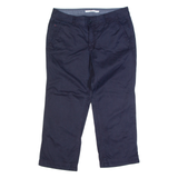TOMMY HILFIGER 3/4 Womens Trousers Blue Regular Straight W30 L22
