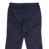 TOMMY HILFIGER 3/4 Womens Trousers Blue Regular Straight W30 L22