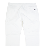 DICKIES Carpenter Workwear Mens Trousers White Regular Straight W40 L31