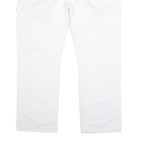 DICKIES Carpenter Workwear Mens Trousers White Regular Straight W40 L31