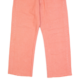 LEVI'S Cut Off 501 3/4 Womens Trousers Pink Regular Straight W28 L23