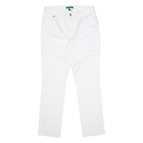 LAUREN RALPH LAUREN Womens Trousers White Slim Tapered W30 L28