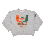 NIKE Football Womens Sweatshirt Grey USA XL