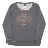 HARLEY DAVIDSON Womens Sweatshirt Grey M