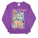 DELTA Pennsylvania Womens Sweatshirt Purple 90s USA M