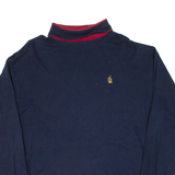 NAUTICA Mens Sweatshirt Blue Roll Neck XL