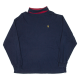 NAUTICA Mens Sweatshirt Blue Roll Neck XL