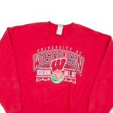 GILDAN University Of Wisconsin Mens Sweatshirt Red USA XL